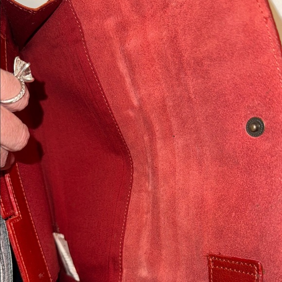 Vintage Red Leather Clutch Wallet - Picture 4 of 11